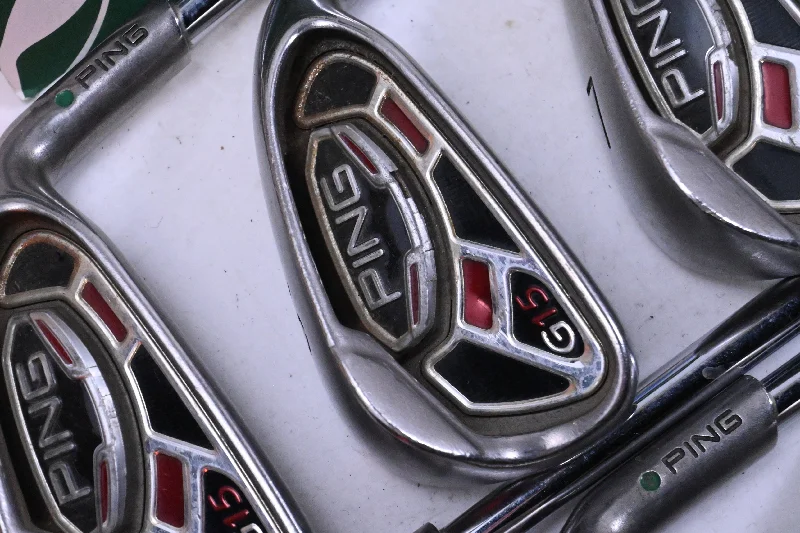 Ping G15 Irons / 5-PW / Green Dot / Regular Flex Ping AWT Shafts