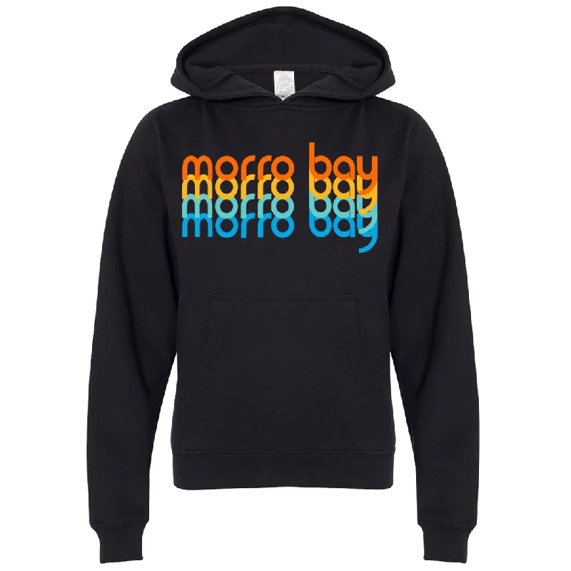 Morro Bay Stacked Premium Youth Sweatshirt Hoodie