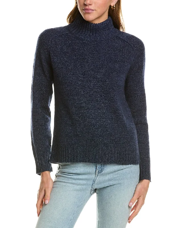 Hannah Rose Turtleneck Wool & Cashmere-Blend Sweater