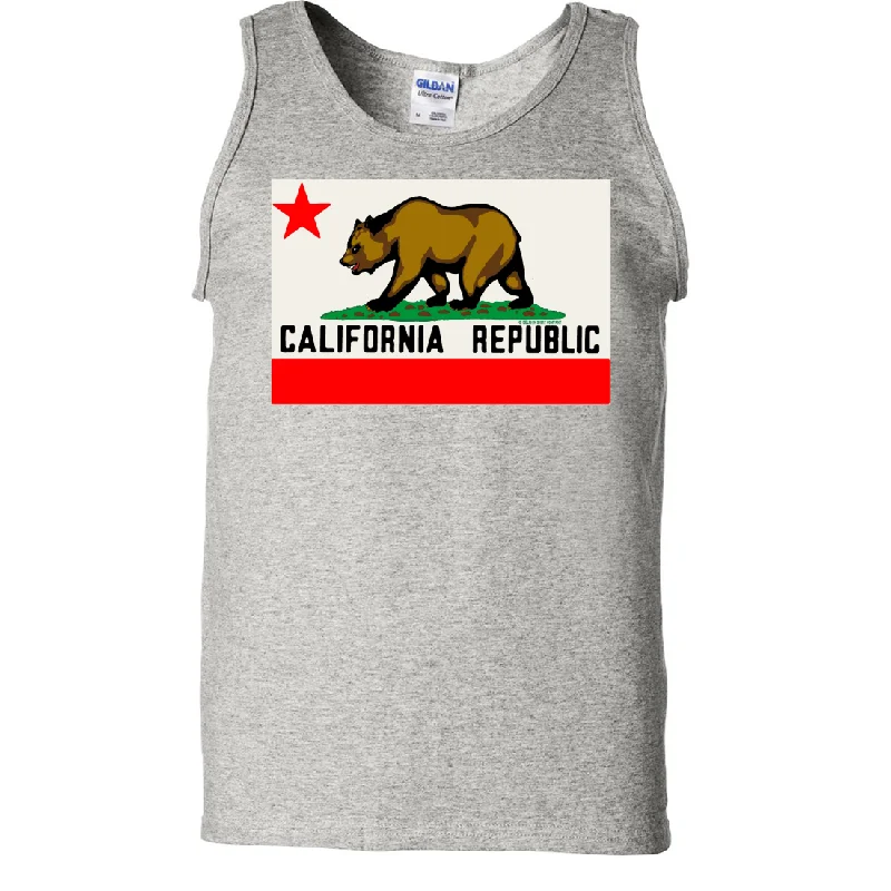 California Republic Original Bear Flag Asst Colors Tank Top