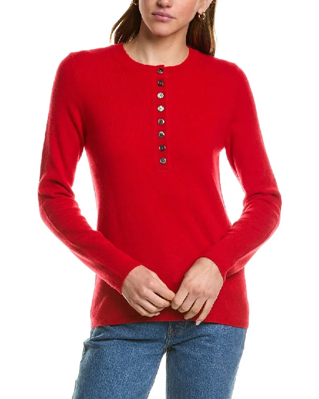 InCashmere Henley Cashmere Sweater