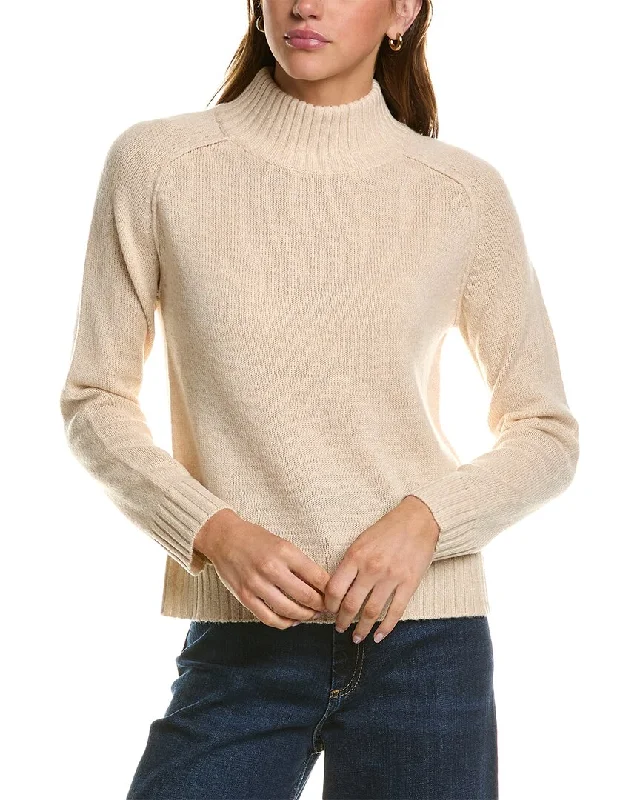 Hannah Rose Turtleneck Wool & Cashmere-Blend Sweater