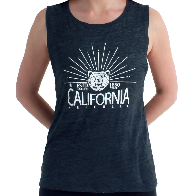 California Republic Golden State Women's Muscle Tank