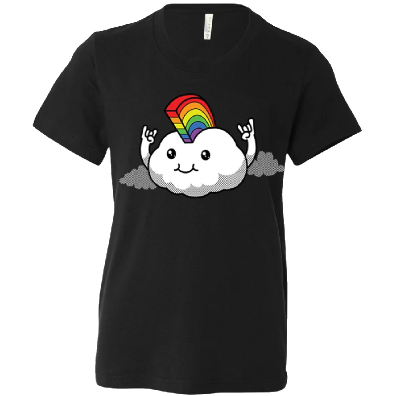 Rainbow Mohawk Cloud Asst Colors Youth T-Shirt/tee