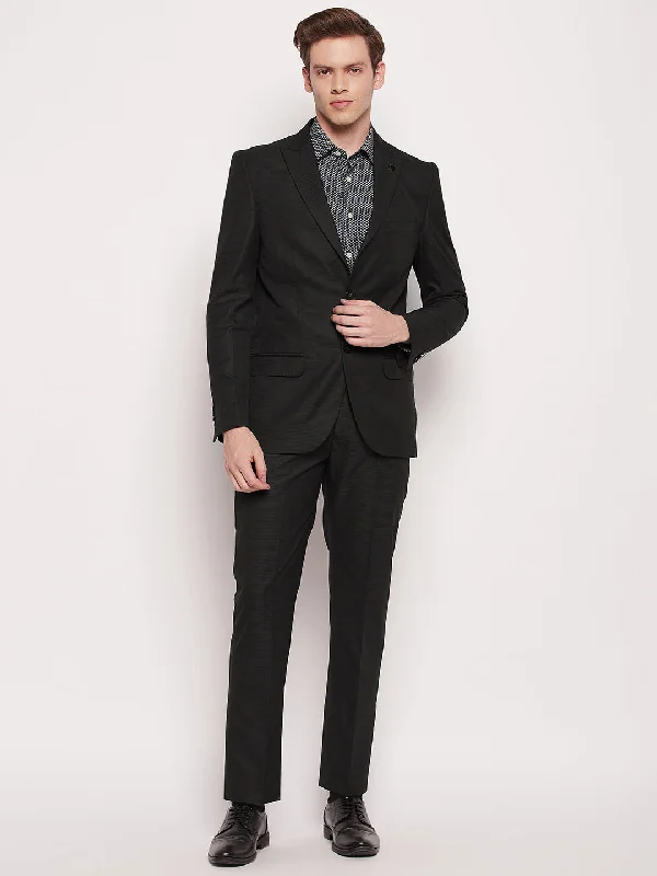 Men Black 2 Piece Suit