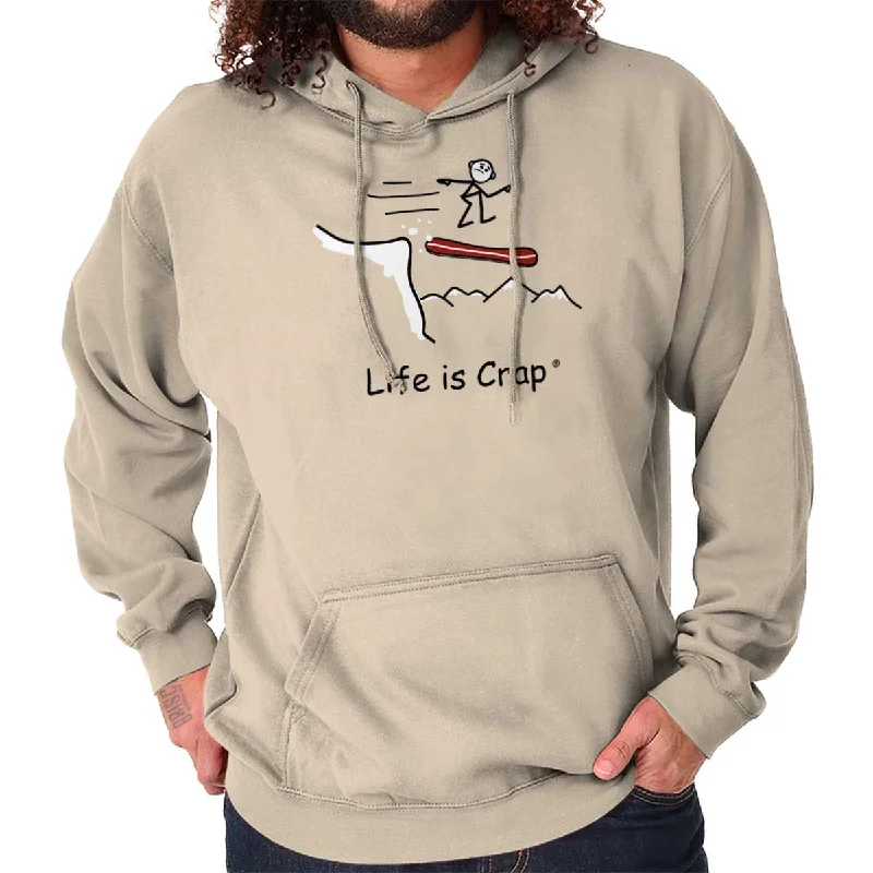 Snowboard Off A Cliff Hoodie