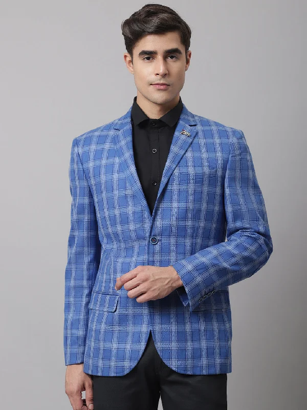 Men Blue Formal Blazer