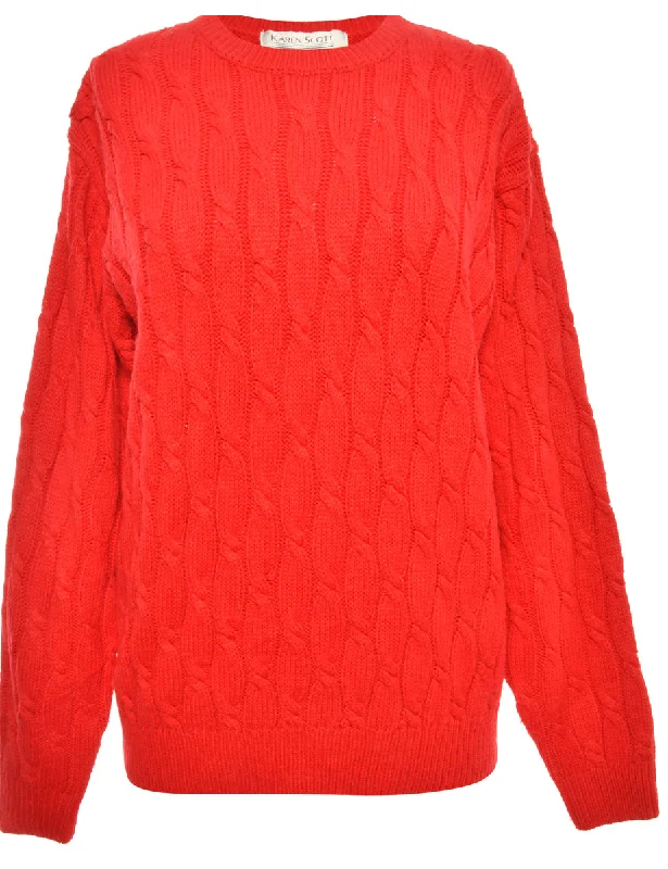 Red Karen Scott Jumper - S