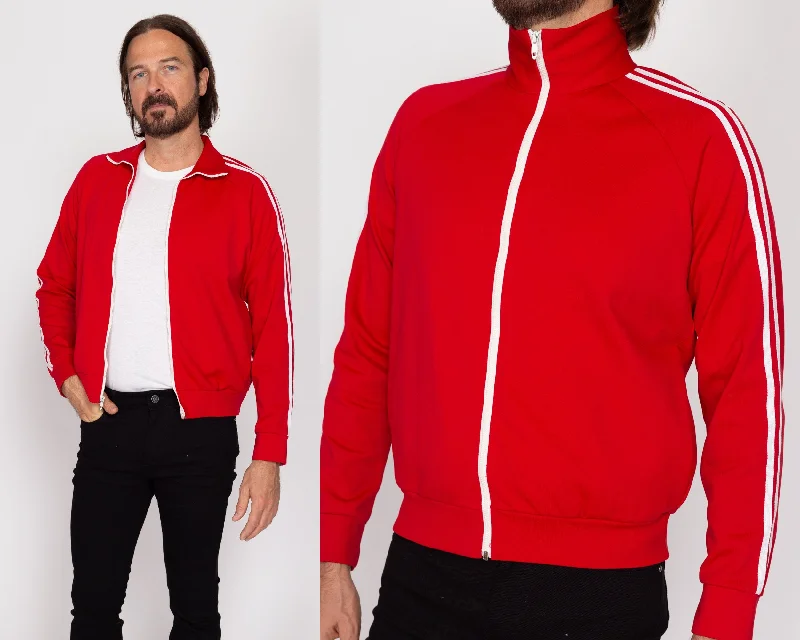 Sm-Med 80s Red Striped Track Jacket