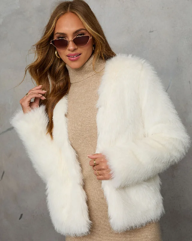 Warm Gather Faux Fur Coat