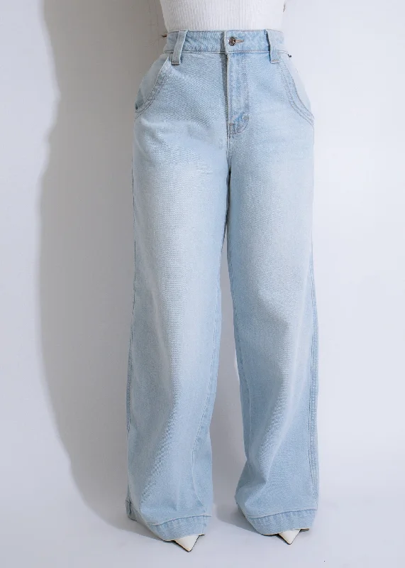 Skyline Fade Cropped Jeans Light Denim