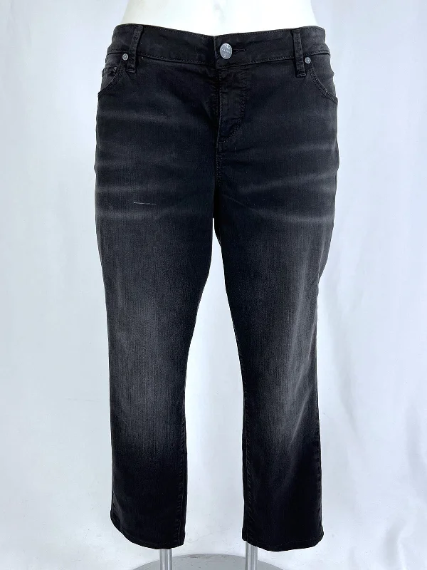 Slink Size 18 Black Distressed Skinny Jeans NWT