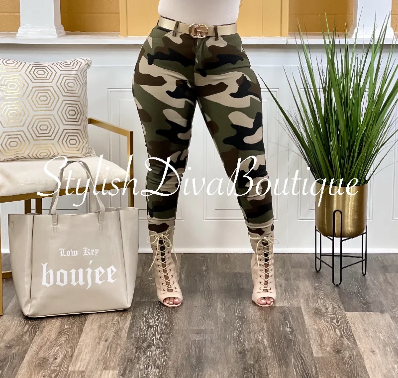 So Curvy Stretch Skinny Jeans up to 2XL (Light Camo)