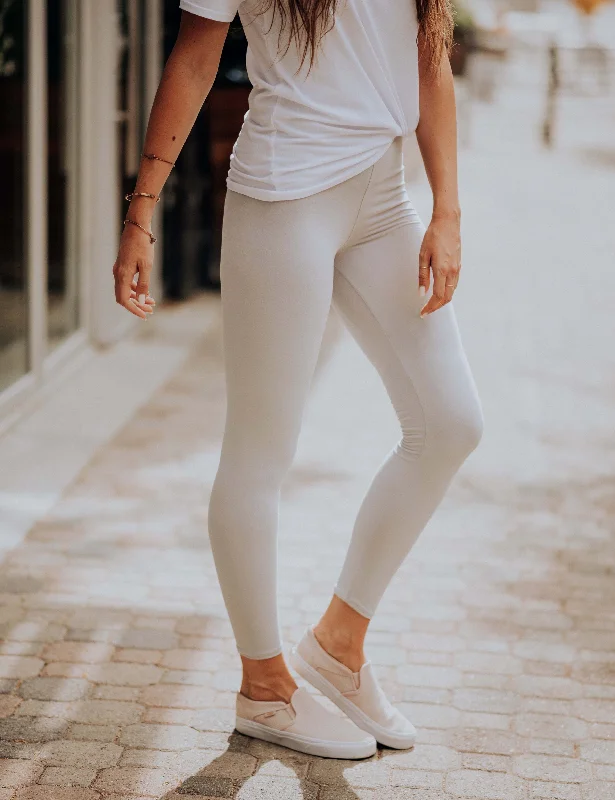 SA Exclusive Light Gray Solid Leggings