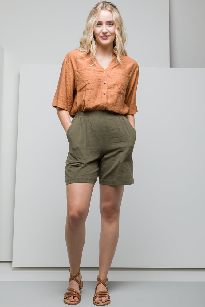 Pull On Shorts Green