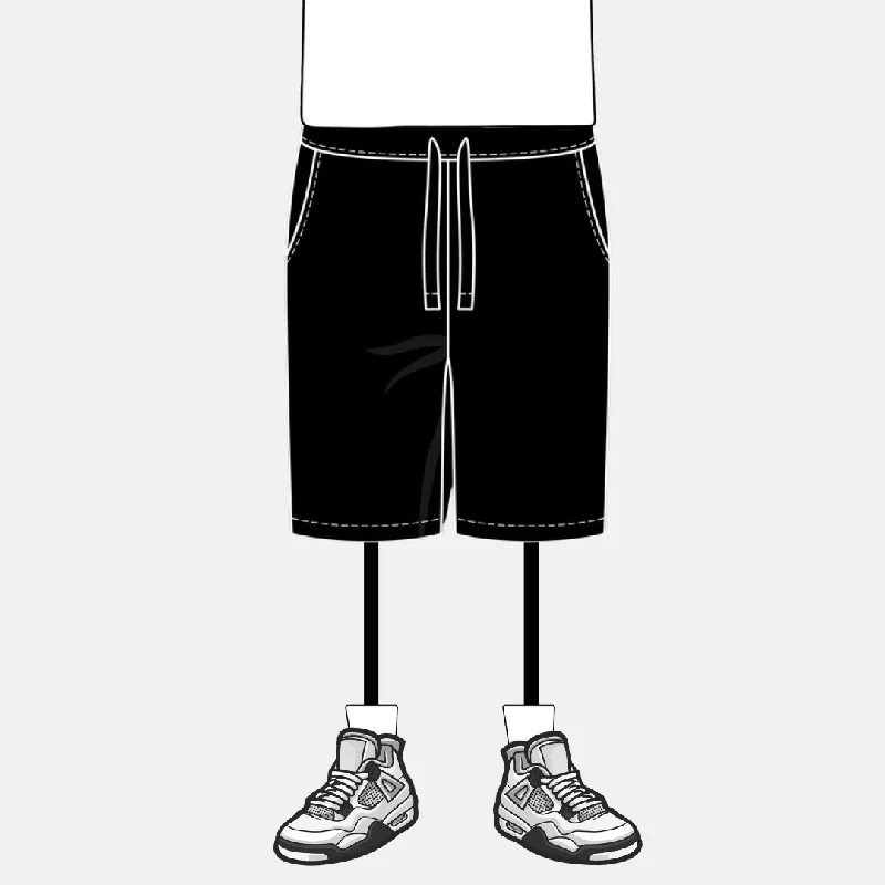 the lengthy shorts - black