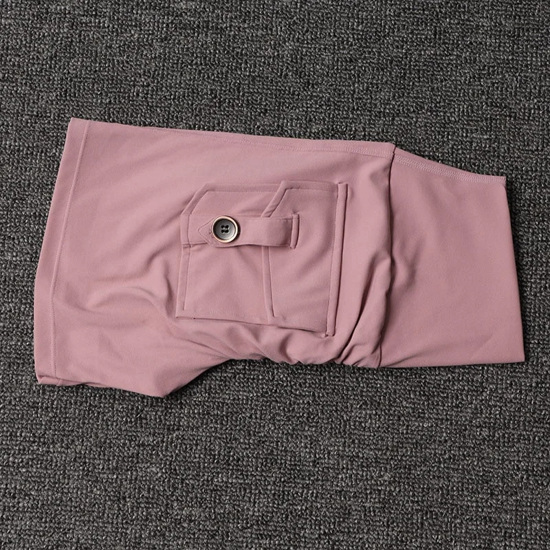 Women's Pink High Waist Sports Shorts with Pocket for Gym Yoga Workout