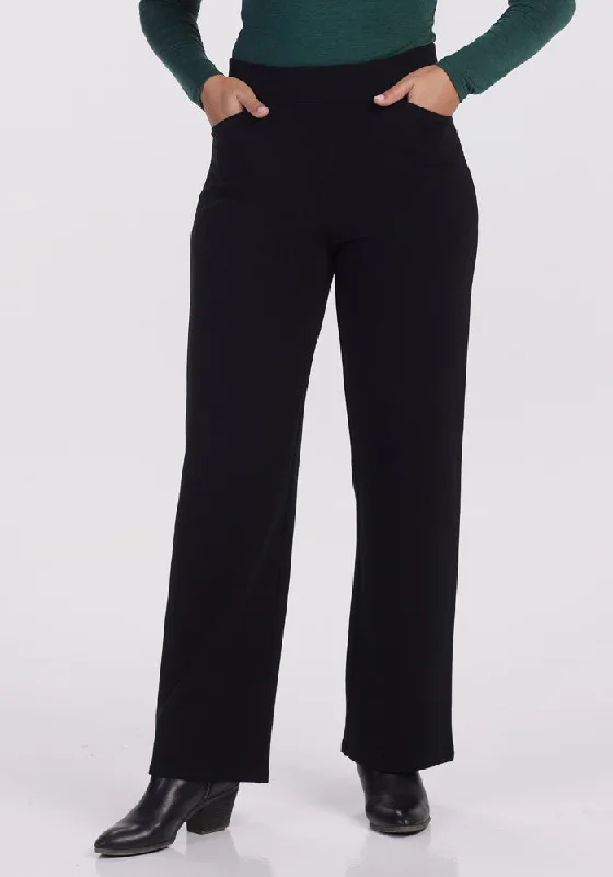 Ellie Wide Leg Pants - Black