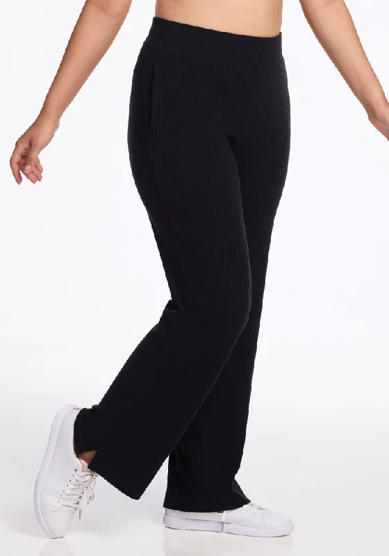 Luca Ribbed Pants - Black