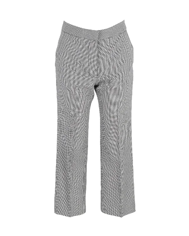 Stella McCartney Houndstooth Checked Trousers in Multicolor Wool